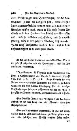 Zusaz, allgemeine Anleitungen zur bürgerlichen Baukunst