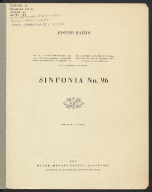 Sinfonia No. 96 : ["The miracle" : London 1971]