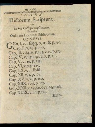 Index Dictorum Scripturae...