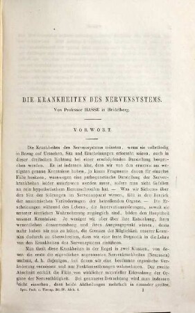 Krankheiten des Nervenapparates