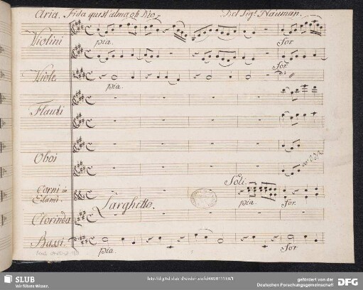 Tutto per amore. Excerpts - Mus.3480-J-11,9 : S, orch, b