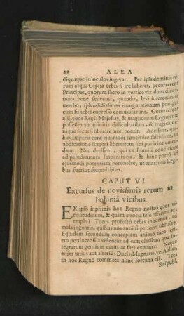 Caput VI. Excursus de novissimis rerum in Polonia vicibus.