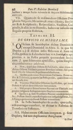 Titulus II.