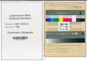 Entnazifizierung Margarete Gronemann , geb. 06.12.1906 (Studienassessorinb)