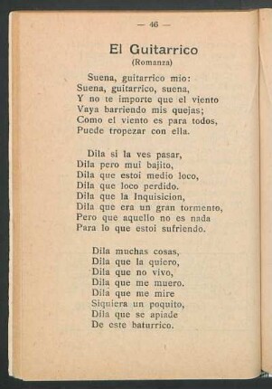 El guitarrico : (Romanza)