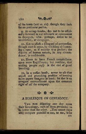A Burlesque On Genealogy