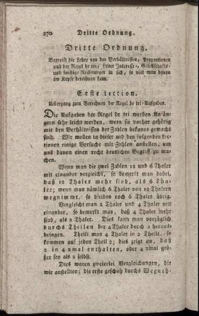 Erste Lection. - Zehnte Lection.