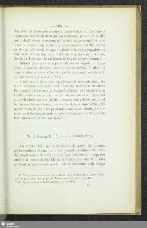 14. I Codici Diplomatici e conclusione