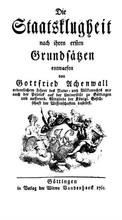 Die Staatsklugheit nach ihren ersten Grundsätzen