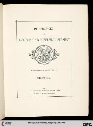 Mitteilungen der Gesellschaft für vervielfältigende Kunst