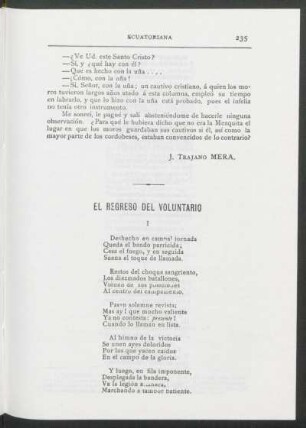 El regreso del voluntario