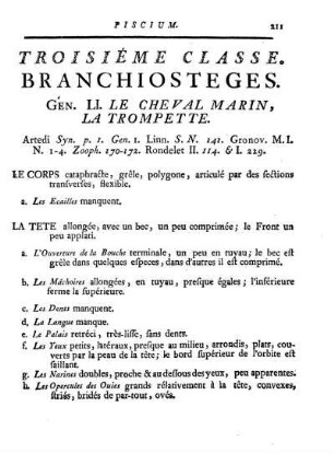 Troisiéme Classe. Branchiosteges