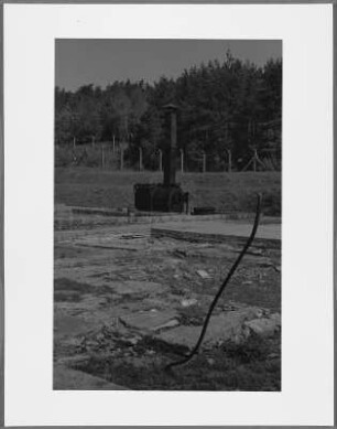 Fundamente des Krematoriums mit Verbrennungsofen, Groß-Rosen