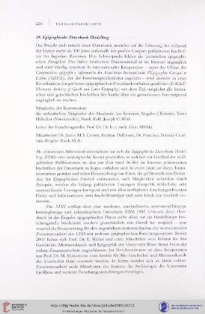 19. Epigraphische Datenbank