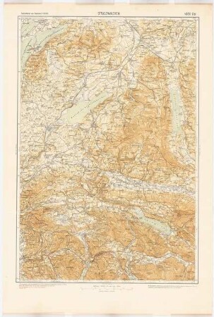 Landkarte Straswalchen (zum Projekt gehörend: Böhmer & Petrich, Schloss Fuschl bei Salzburg. Umbau): Landkarte Straswalchen 1:50 000