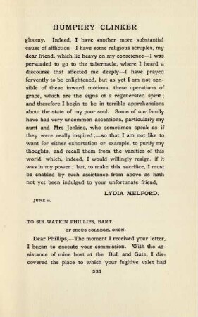 To Sir Watkin Phillips, Bart. of Jesus College, Oxon