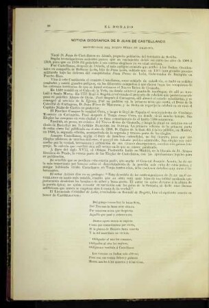 Noticia biográfica de D. Juan de Castellanos, historiador del Nuevo Reino de Granada