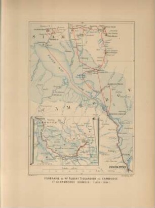 Intinéraire de Mr. Albert Tissandier au Cambodge ...