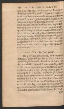 Cap. XXXI. De Descriptione.