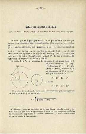 Sobre los circolos radicales.
