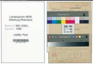 Entnazifizierung Paul Liedke , geb. 00.00.0000 (Kriminalbeamter)
