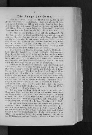 Die Klage des Esels.