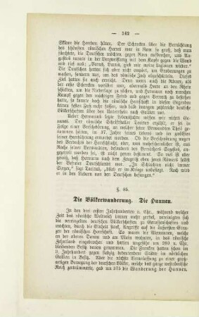 §.85. Die Völkerwanderung. Die Hunnen