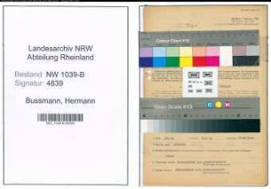 Entnazifizierung Hermann Bussmann , geb. 28.02.1901 (Postassistent)