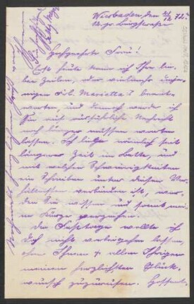 Brief an ... Schott : 21.12.1872