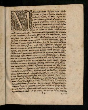 A2r-A2v, Mathematicarum disciplinarum ...