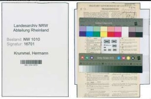 Entnazifizierung Hermann Krummel , geb. 19.10.1895 (Ingenieur)