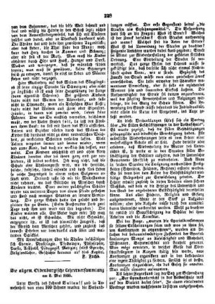 Die allgem. oldenburgische Lehrerversammlung am 2. Mai 1855