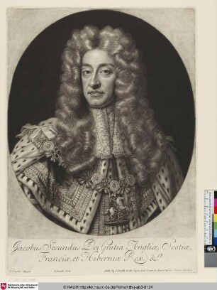 Jacobus Secundus Dei Gratia. Angliae, Scotiae, Franciae, et Hiberniae Rex. &ct.