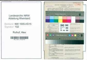 Entnazifizierung Alex Rulhof , geb. 28.04.1895 (Postsekretaer)