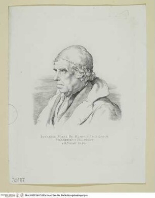 Porträt des Johann Martin von Rohden - Porträt Ioannes Mart. De Rohden