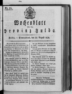 Nr. 35, Ausgabe vom 30. August 1828