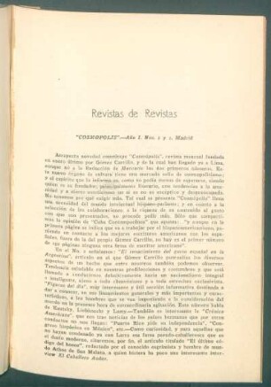Revistas de revistas