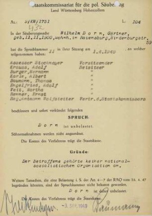 Dorn, Wilhelm