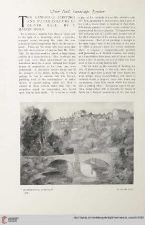 31.1907 = Nr. 124: The landscape-paintings and water-colours of Oliver Hall