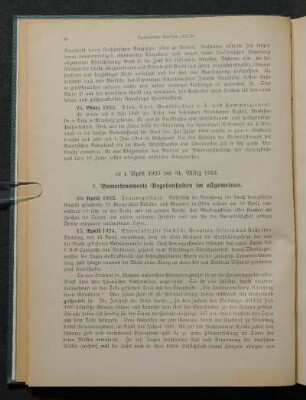 c) 1. April 1923 bis 31. März 1924.