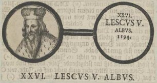 Bildnis des legendären Lescvs V., Herrscher der Polen