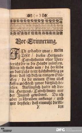 Vor-Erinnerung.