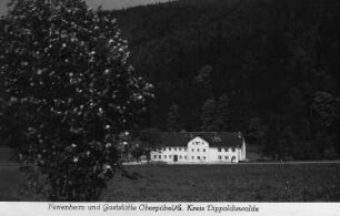 Schmiedeberg-Oberpöbel. Ferienheim und Gaststätte Oberpöbel, Postkarte