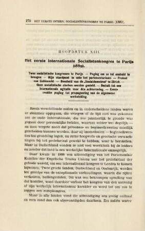 Hoofdstuk XIII. Het eerste Internationale Socialistenkongres te Parijs (1889).