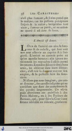 L’Amitié est douce.