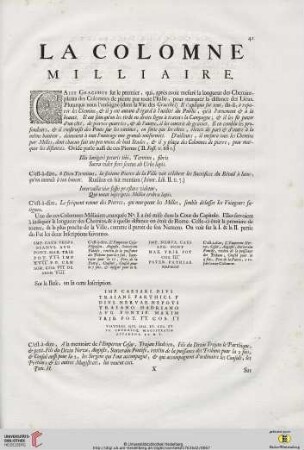 La Colomne Milliaire