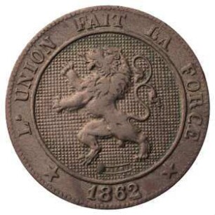Fundmünze, 5 Centimes, 1862
