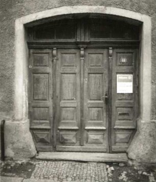 Marienberg, Wolkensteiner Straße 11. Wohnhaus. Hauseingang
