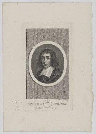 Bildnis des Bened. v. Spinoza