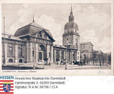Darmstadt, Hessisches Landesmuseum und Hoftheater